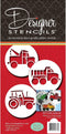 Designer Stencils Trucks Cookie Set - Beige/Semi-Transparent