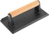 2 Pack 8 4 Inch x Cast Iron Grill Press, Flat Heavy Weight Chef Press Bacon Griddle Press with Wooden Handle, Steak