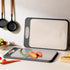 2025 (16"L 11"W) Stainless Steel Cutting Board, Non Toxic Cutting Board for Kitchen Double Sided Food Grade, Chopping