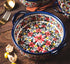 Vintage Style Red Daisy Flower Ceramic Bakeware Casserole Dish, 32 OZ, 1 PCS, Baking Pan with Handles for Oven