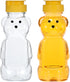 Hpmjz 2 Pcs Honey Bear Bottle Plastic Honey Squeeze Bottle Transparent Honeybear Squeeze
