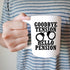 YouNique Designs Goodbye Tension Hello Pension - 11 Oz Portable Coffee Mug, Retirement Gift for Police Officer