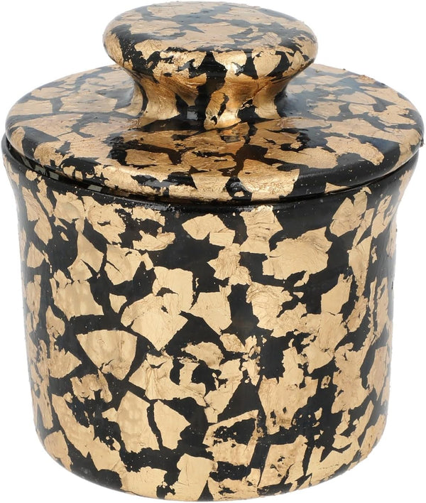 ARTE XICO HANDMADE Handmade Butter Crock, Blown Glass Butter Dish with Lid, Elegant Butter Keeper