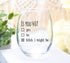 40th Birthday Gifts Wine Glass for Women and Men - Funny Is You 40 Gift Idea for Mom Dad Husband Wife, 15oz Party