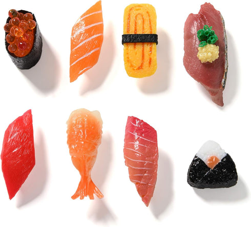 Cute Sushi Fridge Magnet, Japanese Food Fun Magnets for Refrigerator, Fake Sushi Food Play Toys for Kitchen Decoration