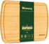 Homaxy Extra Large Bamboo Cutting Board, 18x12.5" with Juice Groove, Pre Oiled Butcher Block