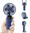 Personal Fan, Portable Hanging Neck Fan, 4000mAh USB-C Rechargeable, 5-Speed Modes, Max 16H Run Time (Blue)