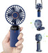 Personal Fan, Portable Hanging Neck Fan, 4000mAh USB-C Rechargeable, 5-Speed Modes, Max 16H Run Time (Blue)