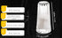 YBM Home Acrylic Salt and Pepper Shakers with Stainless Steel Lid, 1.5oz Clear Spice Herb Dispenser for Dining Table,