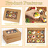 Cupcake Boxes 12 Count - 2 Pack Disposable Containers with Window and Inserts for Muffins, Cookies, Treats