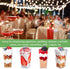 50 Pack 3 oz TOFLEN Square Mini Dessert Cups with Lids and Spoons Clear Plastic Dessert Shooter Cups for for Party