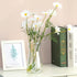 8 inch Iridescent Glass Flower Vases for Centerpiece Table Decor, Modern Boho Style Vase for Wedding Housewarming Gift