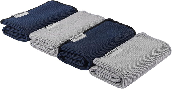 MHW-3BOMBER Barista Towels for Espresso, 4 Pack Microfiber Cleaning Towel for Coffee Bar Accessories