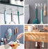 Adhesive Hooks Removable Wall Hooks, 13 LB Ceiling Hook, Transparent Seamless Waterproof, 10 Pack