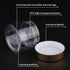 SATINIOR 6 Pack 2 oz Plastic Jars with Lids, Wide-mouth Refillable Leakproof Round Empty Jars for Travel