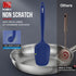 Walfos Silicone Spatula Set (5pcs), 600? High Heat Resistant Kitchen Spoon, Navy Blue Spatulas for Cooking and Baking