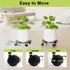 Chinpakden 10.24" 2 Pack 360 Plant Stand with Wheels - Plant Caddy, Rotatable and Lockable Plant Rollers, Easy to Move