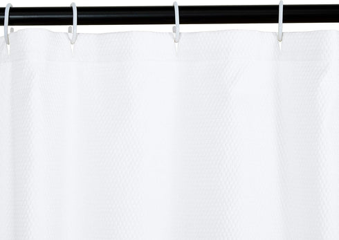 72" 72", Amazon Basics Lightweight Super Soft Easy Care Microfiber Waffle Texture Shower Curtain , x White