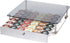 Nifty Rolling Coffee Pod Drawer with Glass Top & Chrome Finish, Compatible with K-Cups, 36 Pod Pack Holder for Kitchen