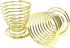 Honbay 4PCS Stainless Steel Spring Wire Tray Egg Cups Holder Serving Cup Egg Tray for Egg (gold)
