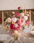 24pcs Ling's Moment Artificial Flowers Fake Silk Hydrangea Faux Peony Foam Roses Combo for DIY Wedding Bouquet
