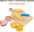 Toys - Smiley Fruit Chopping Board - 8pc Wood Chopping Board with Play Knife and Choppable Fruits - Market, Cafe and Kitchen Pretend Play Toy Food - Imaginative Play Set for Toddlers - Age 2+
