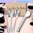 Patelai 15 Pieces Stainless Steel Serving Utensils Set, 8.7" Large Serving Spoons, Slotted Spoon, 9" Serving Forks for