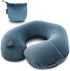 Inflatable Travel Neck Pillow - Washable U Shaped Pillowcase for Airplane, Train, Car, Office Napping