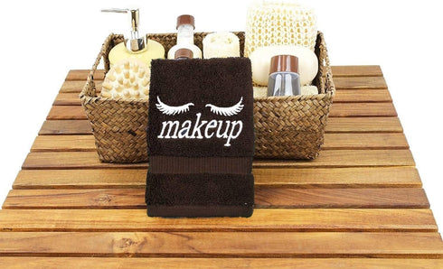 Set 6 13x13 inches of Makeup Remover washcloth. Turkish Cotton Perfect for Makeup Bag! - Cocoa