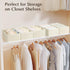 Set 4 Closet DIMJ Drawer Organizers Clothes, of Dresser Organizer Bins, Fabric Organizers and Storage, Shallow Drawer
