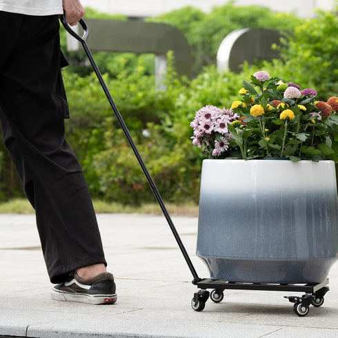 12Inch 200lb Heavy Duty Plant Caddy with Wheels - Weight Capacity - Steel Rolling Plant Stand for Indoor and Outdoor