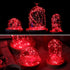 YKB 6 Pack Red LED Fairy String Lights with 20 Mini LEDs on 6.6FT/2M Copper Wire for Holiday Wedding Decorations