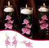 ARDUX 12 Pieces Artificial Flowers for Floating Candles, Mini Artificial Orchid Flower Vase Fillers for Wedding Dining
