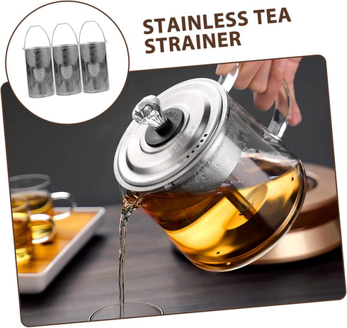 3pcs Stainless Steel Tea Leak Diffusers, Mesh Strainer Replacement for Teapot, Kettle, Coffee Strainer