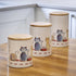 Sets Countertop, 3-Piece SPOTTED DOG GIFT COMPANY Canisters for the Kitchen Airtight Ceramic Food Storage Containers