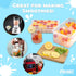 Prime Home Direct Ice Cube Tray with Lid and Bin, 112 pcs, 4 Silicone Ice Cube Trays for Freezer