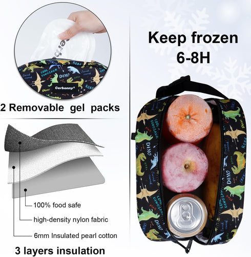 Cerbonny Freezable Cooler Bag for Work/School Travel - Mini Insulated Bag Fit For Yogurt