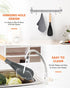 Cooking Spoon for Nonstick Cookware, Durable BPA-Free Matte Silicone, Wood Handle Spoon for Mixing, Scoop, and Scrape