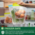 SPLF 12 Pack Reusable Gallon Freezer Bags, BPA Free Leakproof Food Storage Bags for Meal Prep