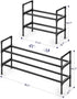 Closet 17.3~30.2L 16.3H Kitsure Shoe Rack for - Expandable Shoe Rack for Entrance, Rustproof Shoe Organizer