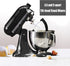 Flex Edge Beater for KitchenAid Mixer Attachment Compatible with Tilt-Head Stand Mixer Bowls 4.5-5 Quart, Black