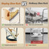 5 Patinao Sloping Narrow Shoe Rack Tiers - Free Standing Vertical Shoes Racks for Small Spaces and Corner, Shoe Storage