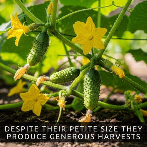 10+ Mini Me Cucumber Seeds for Planting Premium Mini Vegetable Garden Seeds High-Yield Compact Cucumbers