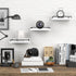 6X9 Inches Set 3 RYOFOBETTO Small Floating Shelf, Farmhouse Wall Shelves for Living Room, Bedroom, Picture Frames