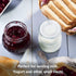 Encheng 7 oz 40 Pack Glass Yogurt Container With Lids, Clear Glass Jars With Lids(PE),Replacement Glass Pudding Yogurt