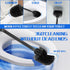 AONEZ Set, 2 Pack Toilet Brush and Holder Long-Handle Toilet Brush, Non-Slip Grip, Nylon Bristles, Deep Cleaning