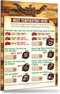 Cool Meat Temperature Guide Magnet - 7” x 10” Big Text USDA Chef Recommended Kitchen Oven Grill Cooking Internal