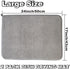 2Pack Large Dish Drying Mat for Kitchen Counter,24 x 17 Inch Microfiber Absorbent Dish Drying Pad,Large Size Dishes Drainer Mats for Countertops,Sinks,Draining Racks(Gray)