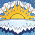 60x 90 Inches Sunshine Joy Sun Wave Surf Tapestry Tablecloth Beach Sheet Wall Art - Classic