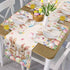 HELLOWINK 72 Inches 13" Easter Bunny Egg Floral Table Runners Long Cotton Linens Party Coffee Table Runner Cloth